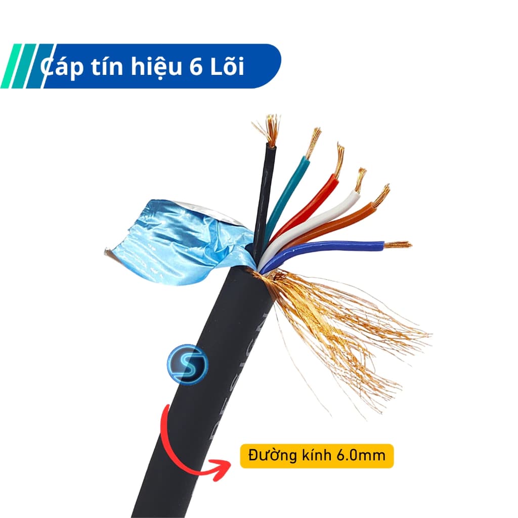Dây tín hiệu 6 lõi Audio Âm Thanh đồng OFC chính hãng Soundline BD266. ( Giá 1M )