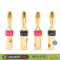 ( 02 Cái ) Jack Bắp chuối đỏ đen, hãng SOUNDLINE. 2
