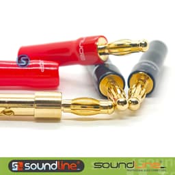 ( 02 Cái ) Jack Bắp chuối đỏ đen, thân bọc cao su, hãng SOUNDLINE. 4