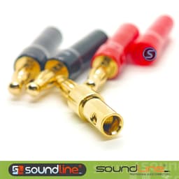 ( 02 Cái ) Jack Bắp chuối đỏ đen, thân bọc cao su, hãng SOUNDLINE. 5