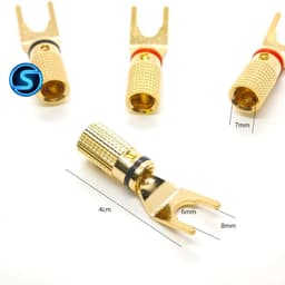 ( 1 Cặp ) Jack càng cua cắm loa , chất lượng. Chân cắm rất chắc chắn 2