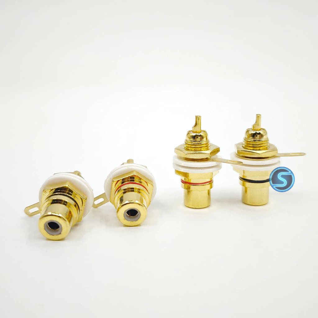 ( 1 Cặp ) Jack rắc , AV,  hoa sen, RCA  âm hàn máy.