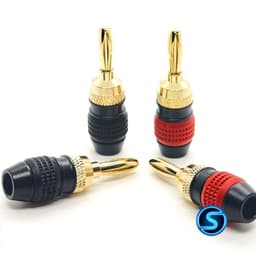 ( 1 Cặp ) Jack Bắp chuối đỏ đen, thân bọc cao su, loại 1. 2