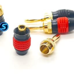 ( 1 Cặp ) Jack Bắp chuối đỏ đen, thân bọc cao su, loại 1. 3