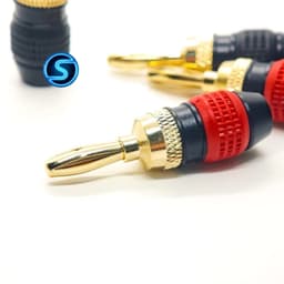 ( 1 Cặp ) Jack Bắp chuối đỏ đen, thân bọc cao su, loại 1. 5