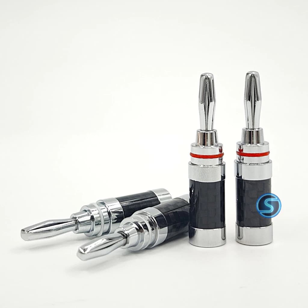 (1 Cặp) Jack loa bắp chuối cao cấp, mạ cabon audio chất lượng