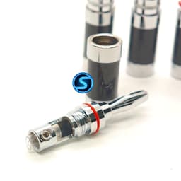 (1 Cặp) Jack loa bắp chuối cao cấp, mạ cabon audio chất lượng 4