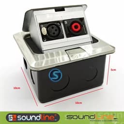 Hộp âm sàn, âm sàn jack canon , âm sàn canon, canon XLR,  6ly , âm điện, gắn tường. 3