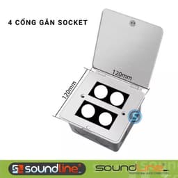 Hộp âm sàn, âm sàn jack canon , âm sàn canon, canon XLR,  6ly , âm điện, gắn tường. 5