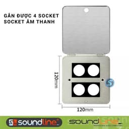 Hộp âm sàn, âm sàn jack canon , âm sàn canon, canon XLR,  6ly , âm điện, gắn tường. 8