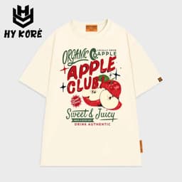 Áo Thun Nam Nữ Form Rộng Localbrand HY KORÉ Apple Club 3223 Oversize Unisex Vải Cotton Thấm Hút Mồ Hôi 1