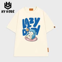 Áo Thun Nam Nữ Form Rộng Localbrand HY KORÉ Lazy 3230 Oversize Unisex Vải Cotton Thấm Hút Mồ Hôi 1