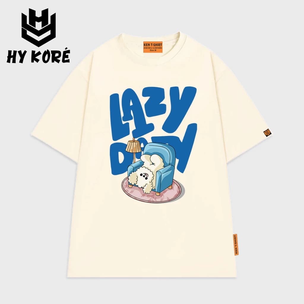 Áo Thun Nam Nữ Form Rộng Localbrand HY KORÉ Lazy 3230 Oversize Unisex Vải Cotton Thấm Hút Mồ Hôi