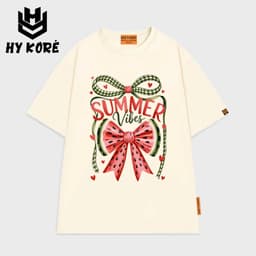 Áo Thun Form Rộng Localbrand HY KORÉ Nơ Dưa Hấu 3234 Oversize Unisex Vải Cotton Thấm Hút Mồ Hôi 1
