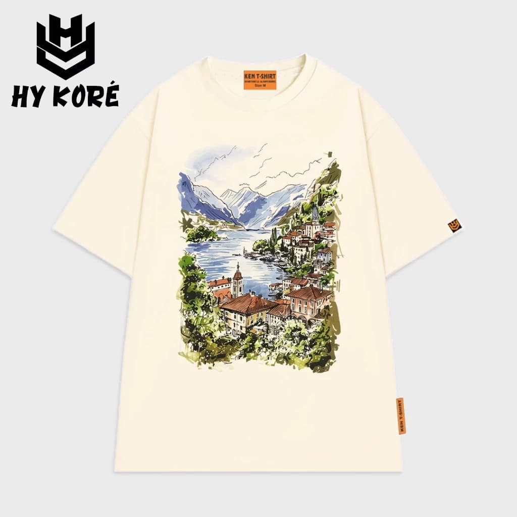 Áo Thun Nam Nữ Form Rộng Localbrand HY KORÉ 3245 Oversize Unisex Vải Cotton Thấm Hút Mồ Hôi