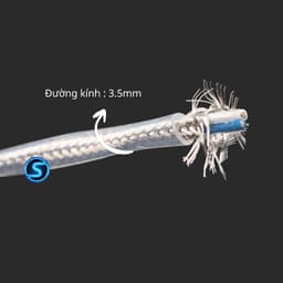 Dây tín hiệu Mạ Bạc Quân Sự Âm Thanh, Đường kính 3.5mm. 4