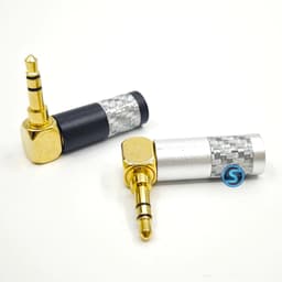 Jack rắc 3ly,  3.5mm Cong - ( 3 khấc ) hàn dây mạ cacbon ( Giá 1c ) 1