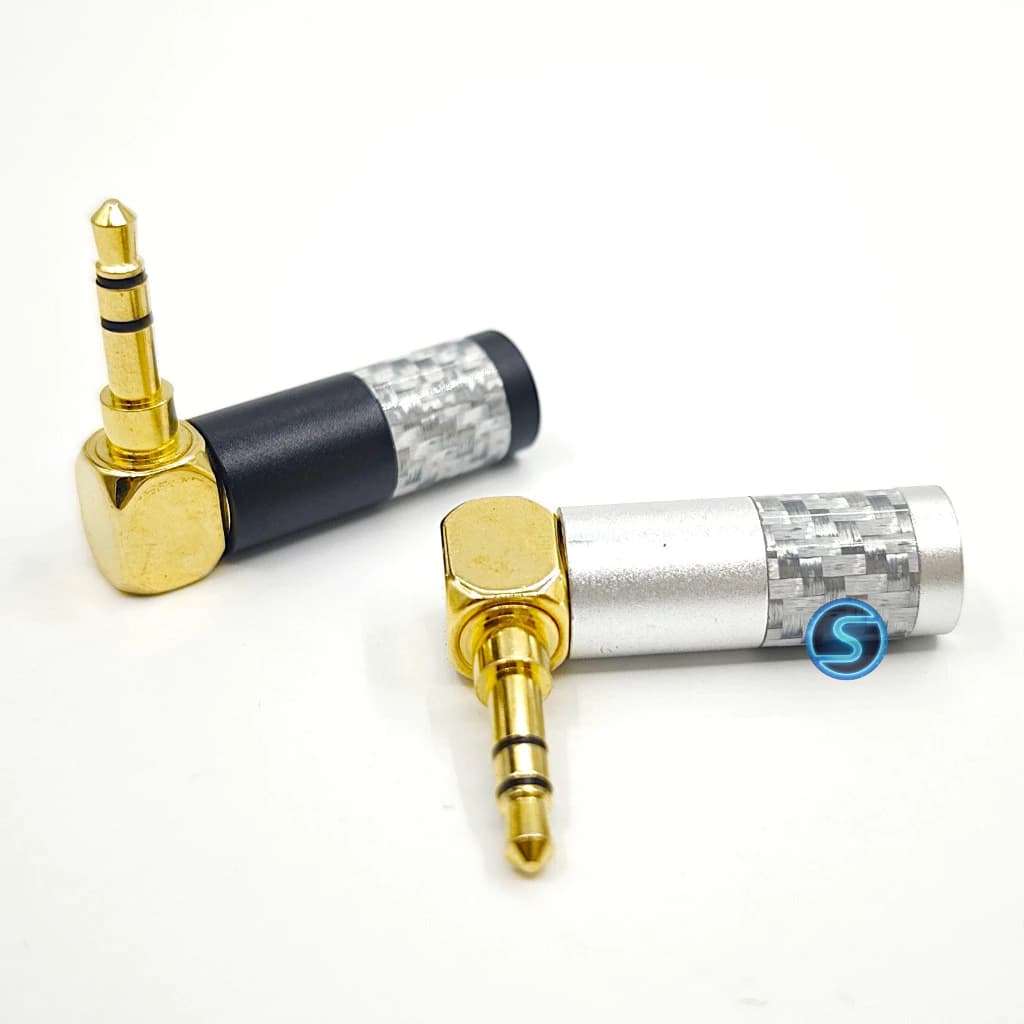 Jack rắc 3ly,  3.5mm Cong - ( 3 khấc ) hàn dây mạ cacbon ( Giá 1c )