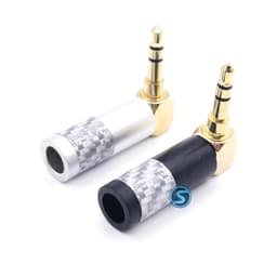 Jack rắc 3ly,  3.5mm Cong - ( 3 khấc ) hàn dây mạ cacbon ( Giá 1c ) 2