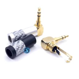 Jack rắc 3ly,  3.5mm Cong - ( 3 khấc ) hàn dây mạ cacbon ( Giá 1c ) 3