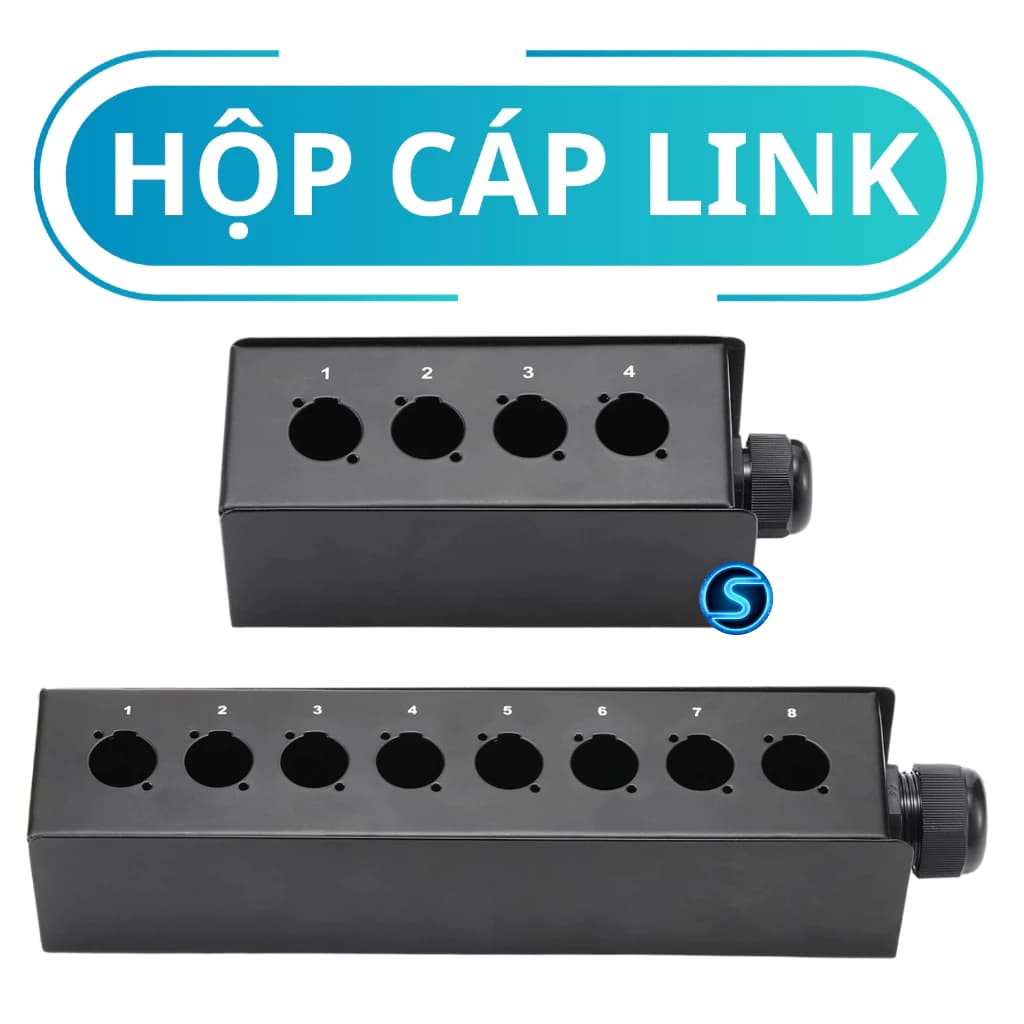 Hộp cáp link , cáp line gắn giắc âm thanh, nguồn, typeC, tất cả socket âm thanh.