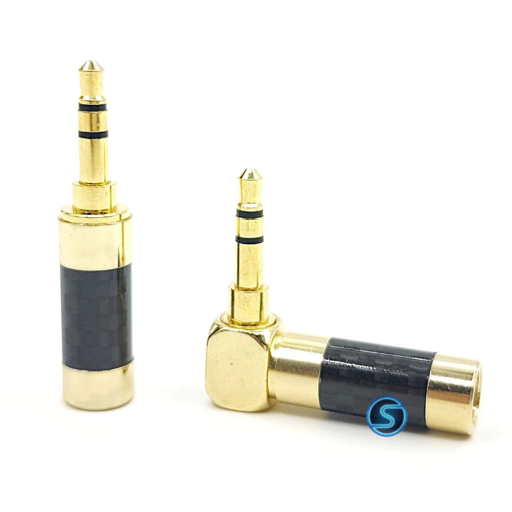 Jack rắc 3ly,  3.5mm ( 3 khấc ) phone mạ Cacbon vàng. ( Giá 1c )