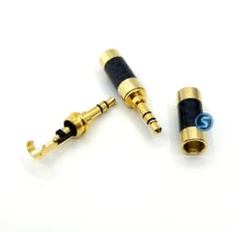 Jack rắc 3ly,  3.5mm ( 3 khấc ) phone mạ Cacbon vàng. ( Giá 1c ) 4