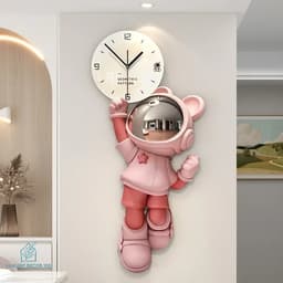 [ ĐỒNG HỒ ĐÈN LED ] Đồng Hồ Treo Tường CNC  BEARBRICK Cao Cấp . Xem Giờ Cao Cấp - Trang Trí Nhà Cửa. 3
