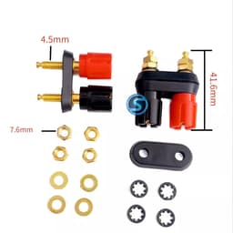 ( 1 Cặp ) Cọc đấu dây loa, jack đấu dây loa đôi 2