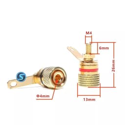 ( 1 Cặp ) Jack đấu loa, cọc loa, mạ vàng, hàng đẹp 3