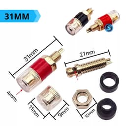 ( 1 Cặp ) Jack Cọc loa bắp chuối cao cấp . Hàng loại 1 6