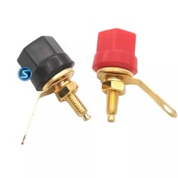 ( 1 Cặp ) Jack đấu loa, cọc loa, mạ vàng nhựa. 2