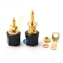 ( 1 Cặp ) Jack đấu loa, cọc loa, mạ vàng nhựa. 3