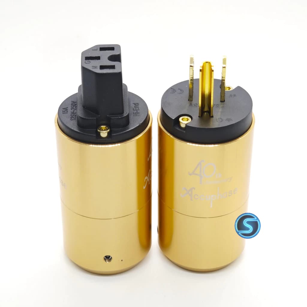 (Bộ 2 cái )Jack Nguồn Âm Thanh Accuphase, Cao Cấp. Hàng Đẹp.
