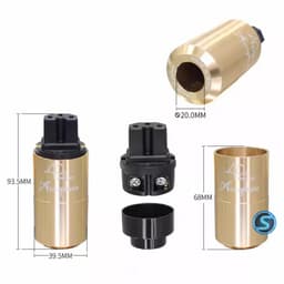 (Bộ 2 cái )Jack Nguồn Âm Thanh Accuphase, Cao Cấp. Hàng Đẹp. 5