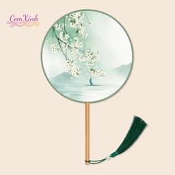 Quạt Tròn Cổ Trang Nhiều Hoạ Tiết - Quạt Cầm Tay Chụp Ảnh Áo Dài Hán Phục Việt Phục Cao Cấp 2