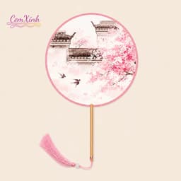 Quạt Tròn Cổ Trang Nhiều Hoạ Tiết - Quạt Cầm Tay Chụp Ảnh Áo Dài Hán Phục Việt Phục Cao Cấp 3