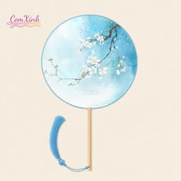 Quạt Tròn Cổ Trang Nhiều Hoạ Tiết - Quạt Cầm Tay Chụp Ảnh Áo Dài Hán Phục Việt Phục Cao Cấp 6