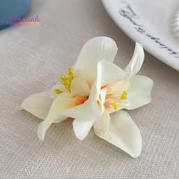 Kẹp Tóc Hoa Đi Biển Hoa Cài Tóc Nữ Phong Cách Hawaii Chụp Ảnh Du Lịch Phụ Kiện Tóc Xinh 8