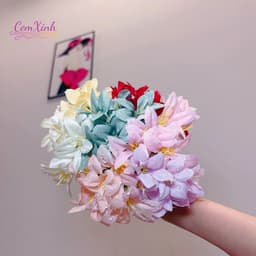 Trâm Cài Tóc Hoa Ly Đa Sắc Phối Tông Pastel Dịu Dàng - Phụ Kiện Tóc Nữ Cao Cấp, Handmade 2