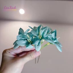 Trâm Cài Tóc Hoa Ly Đa Sắc Phối Tông Pastel Dịu Dàng - Phụ Kiện Tóc Nữ Cao Cấp, Handmade 5