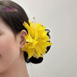 Kẹp Tóc Hoa Lụa Vintage Nữ Bản To – Phong Cách Cổ Điển, Phụ Kiện Tóc Chụp Ảnh, Đi Tiệc, Du Lịch 5