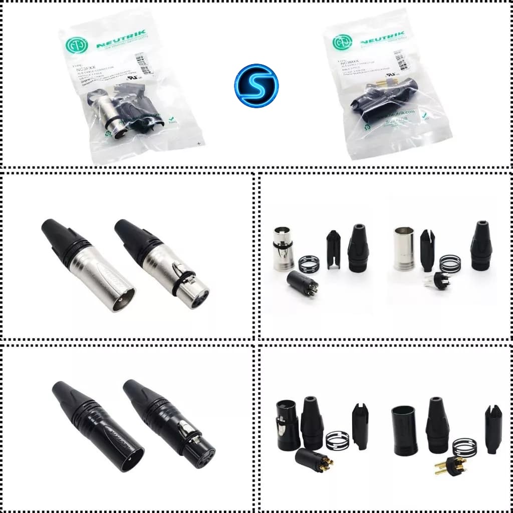 Jack rắc Canon Nutrik Chân Đồng hàng T.W đóng túi ( Giá 1 Cái )