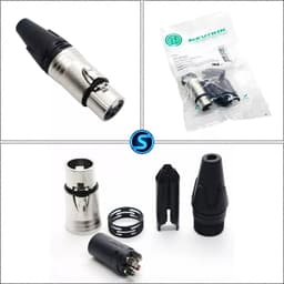 Jack rắc Canon Nutrik Chân Đồng hàng T.W đóng túi ( Giá 1 Cái ) 2