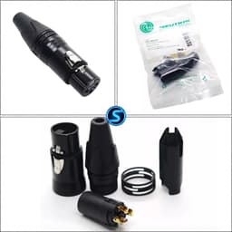 Jack rắc Canon Nutrik Chân Đồng hàng T.W đóng túi ( Giá 1 Cái ) 4