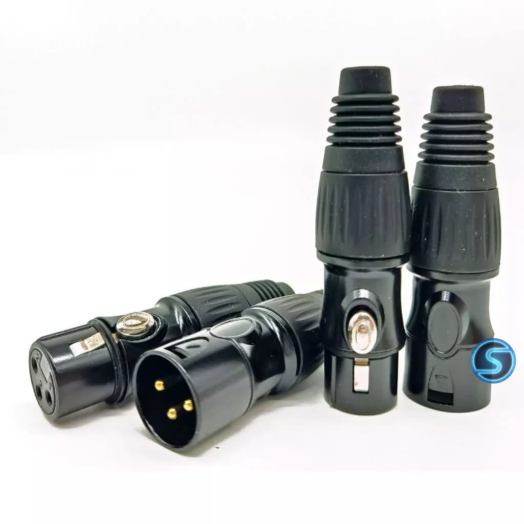 Jack rắc Canon Đen, Chân Đồng ( Giá 1c )