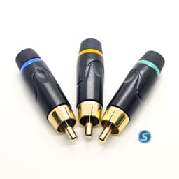 (1 Cặp) Jack AV, Hoa Sen, RCA , chân đồng.3 Màu 1