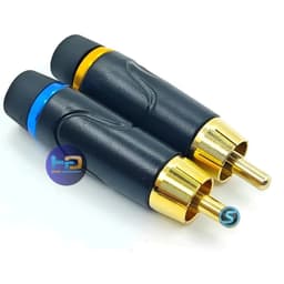 (1 Cặp) Jack AV, Hoa Sen, RCA , chân đồng.3 Màu 3