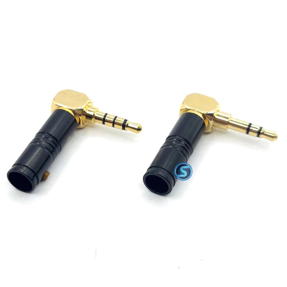Jack rắc 3ly 3.5mm cong (3 khấc) (4 khấc) - dây đường kính dây 6mm. ( Giá 1 Cái )
