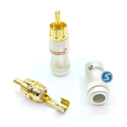 (1 Cặp) Jack AV - Hoa Sen - RCA hàn dây hãng GOLD Snake, hàng đẹp 1